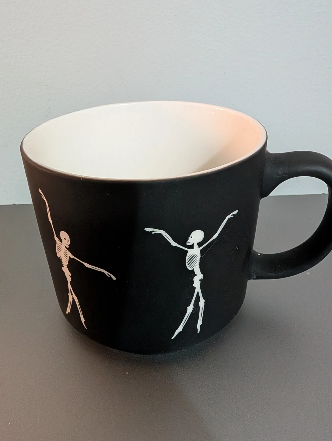 Sunday Morning Ceramics Skeleton Mug