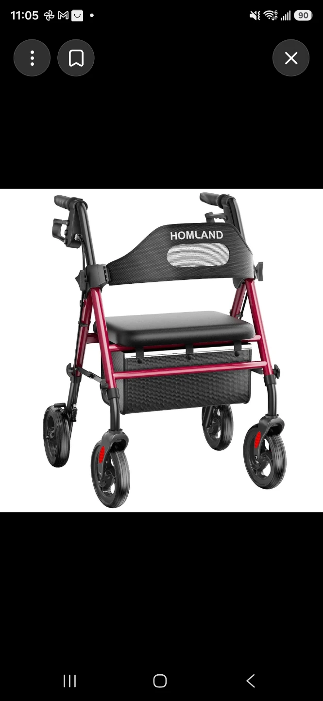 HOMLAND Four-Wheel Mobility Walker