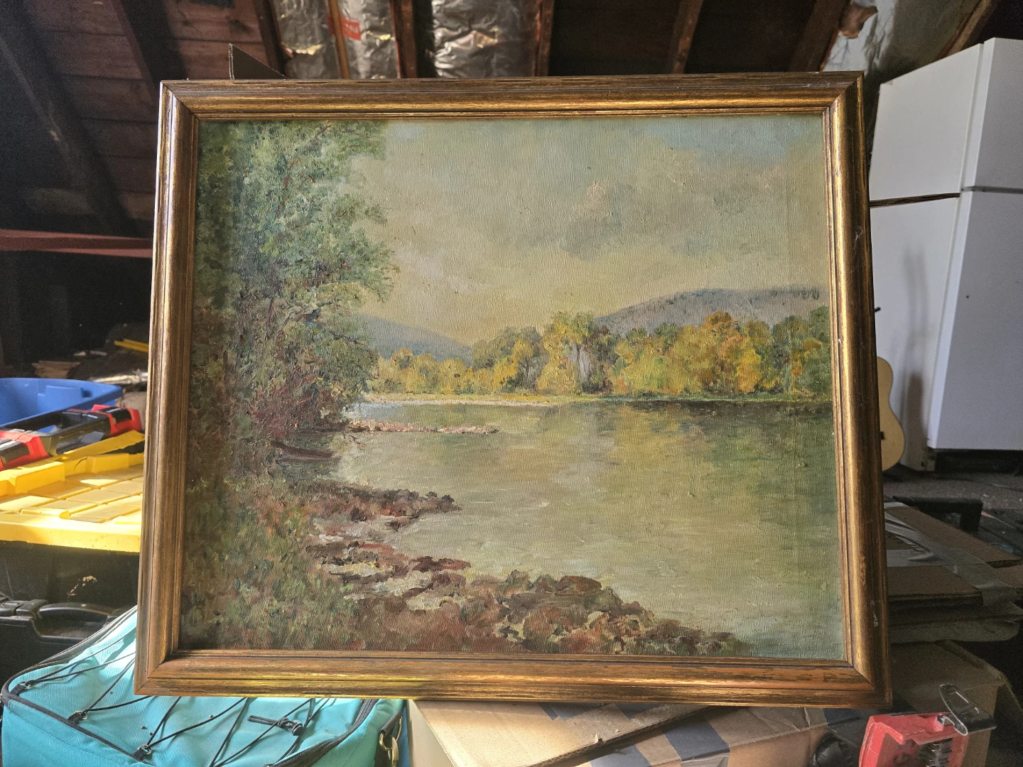 Vintage Landscape Oil Painting