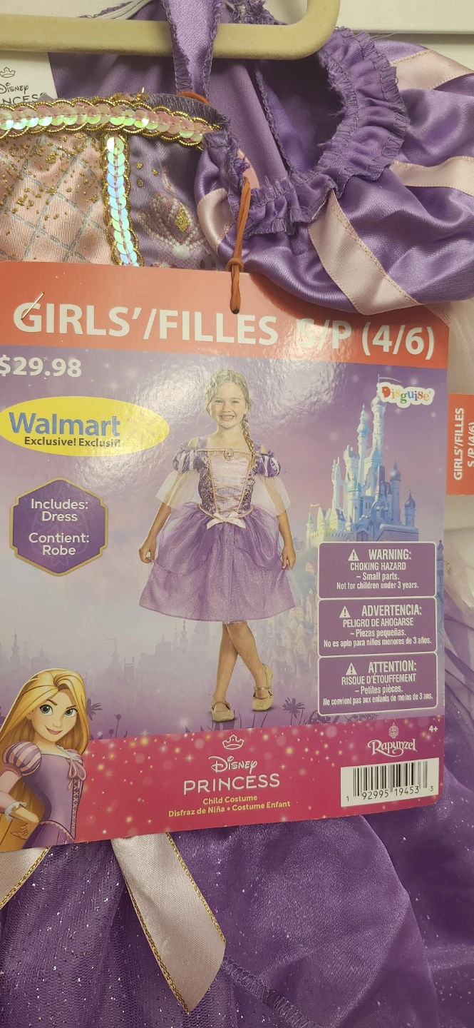 Disney Princess Rapunzel Costume Size S/P (4/6) - photo 2