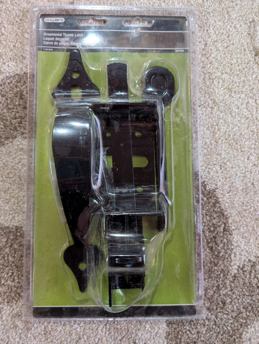 Onward Ornamental Thumb Latch Black