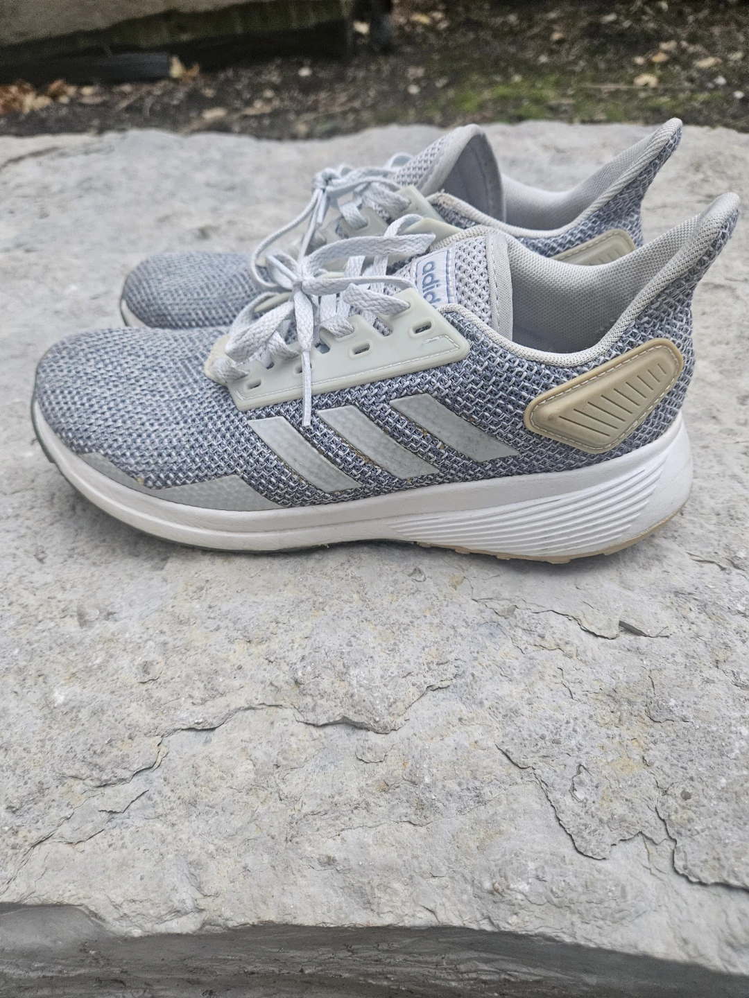 Women's size 6.5 Adidas Running Shoes Grey