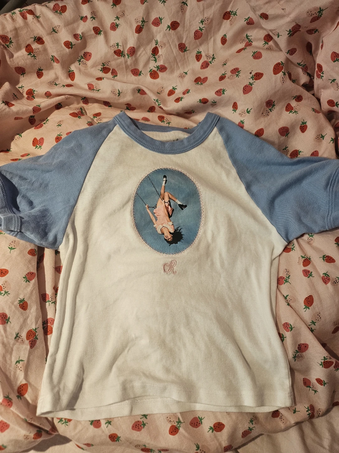 Olivia Rodrigo Album Cover  Graphic Ringer Baby  T-Shirt