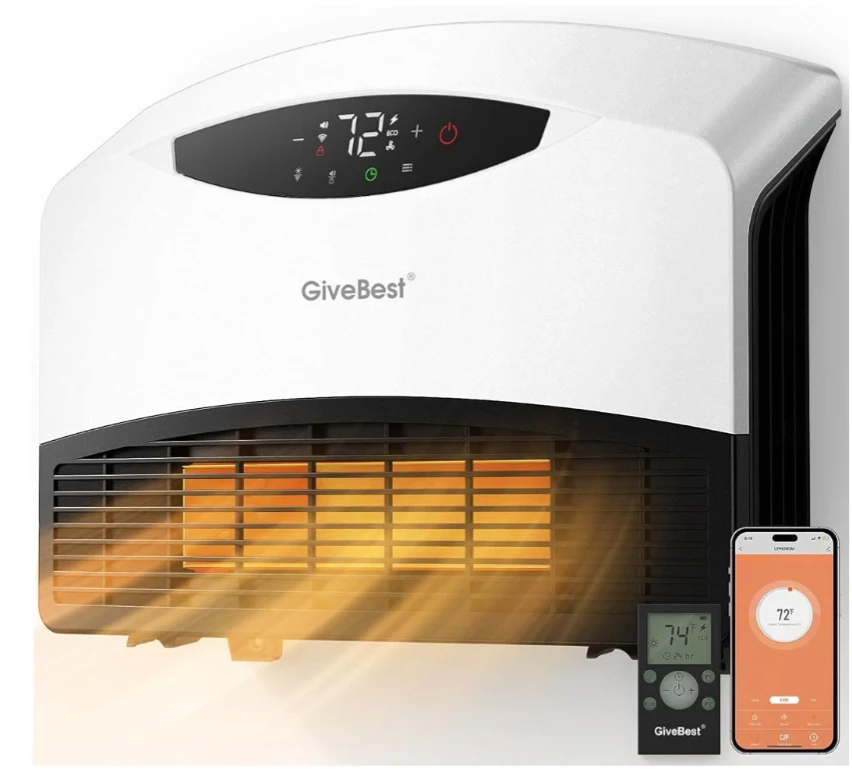 GiveBest WiFi Electric Wall Heater w/ Remote - photo 3