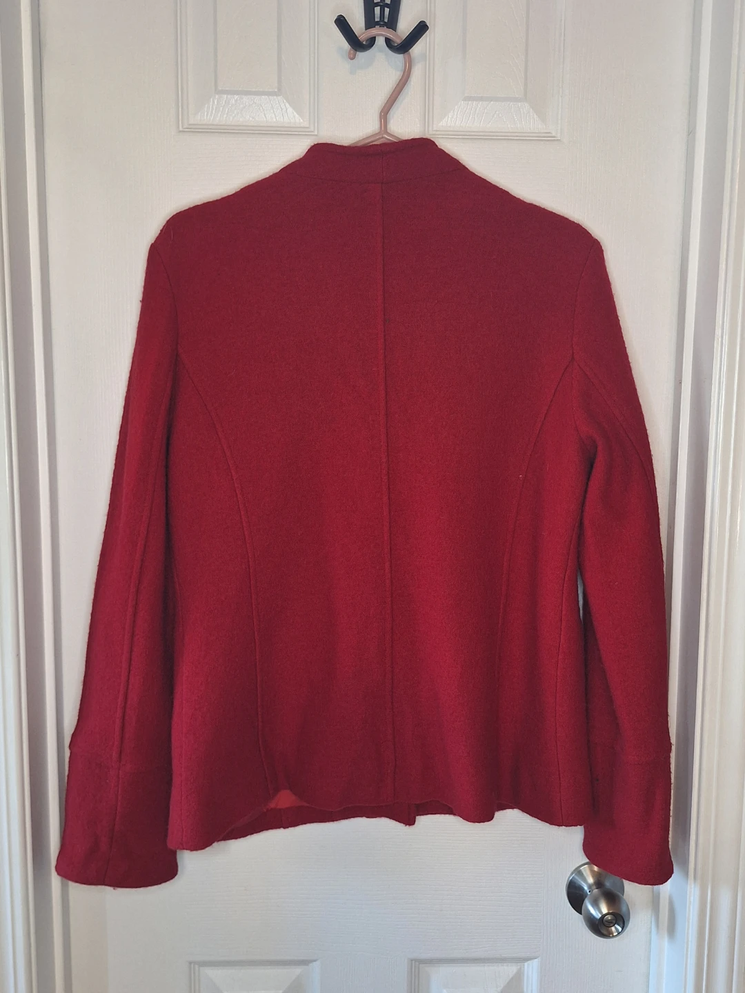 Tribal Red Wool Blend Blazer Size 12 - photo 2