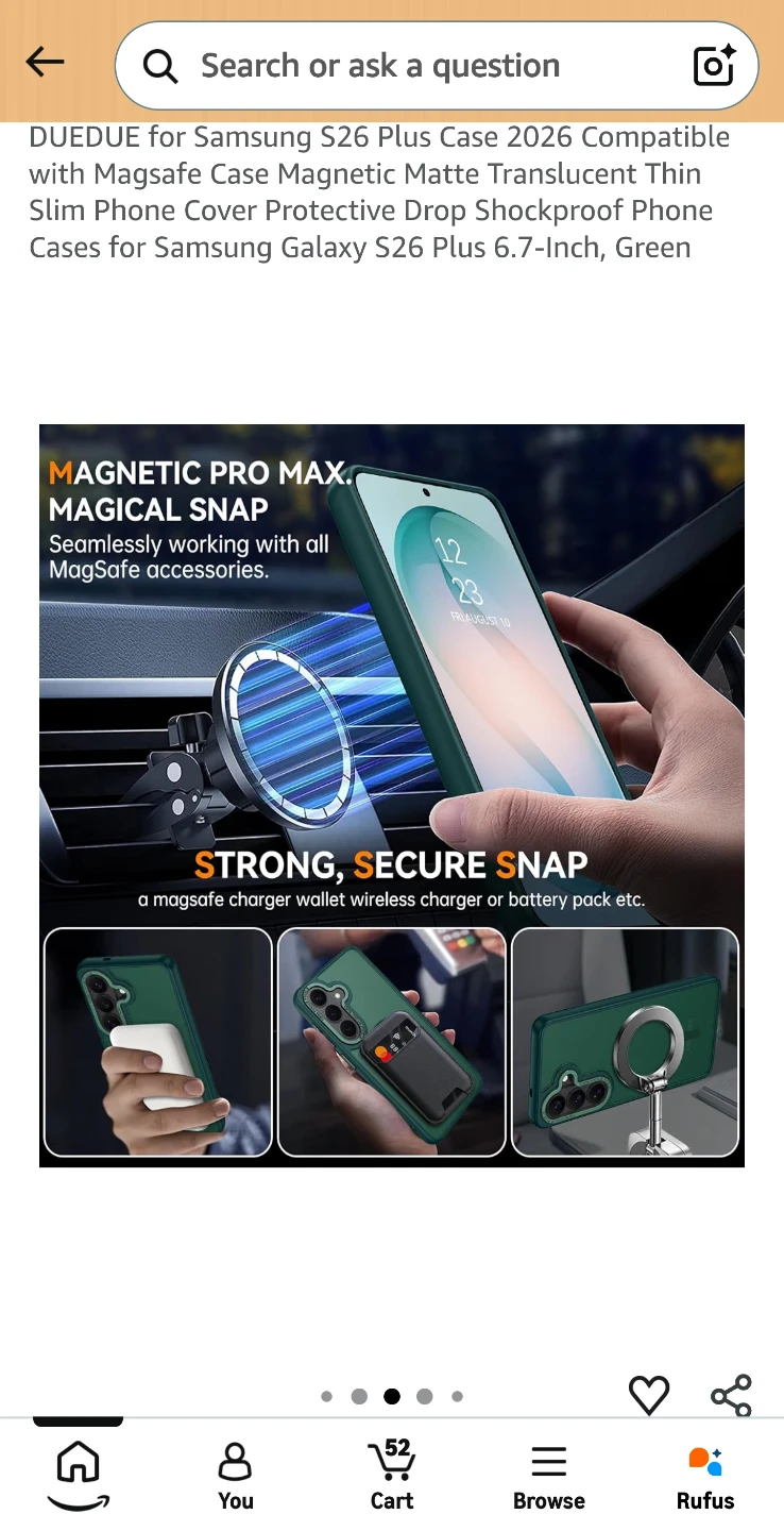 DUEDUE Green Case for Samsung Galaxy S26 Plus - photo 3