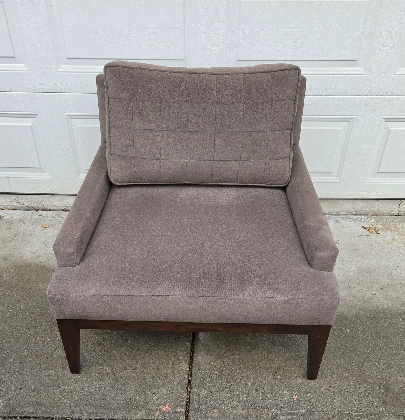 Bespoke Lounge Chair. Velvet Chenille Fabric/ Down Filled. Mint - photo 4