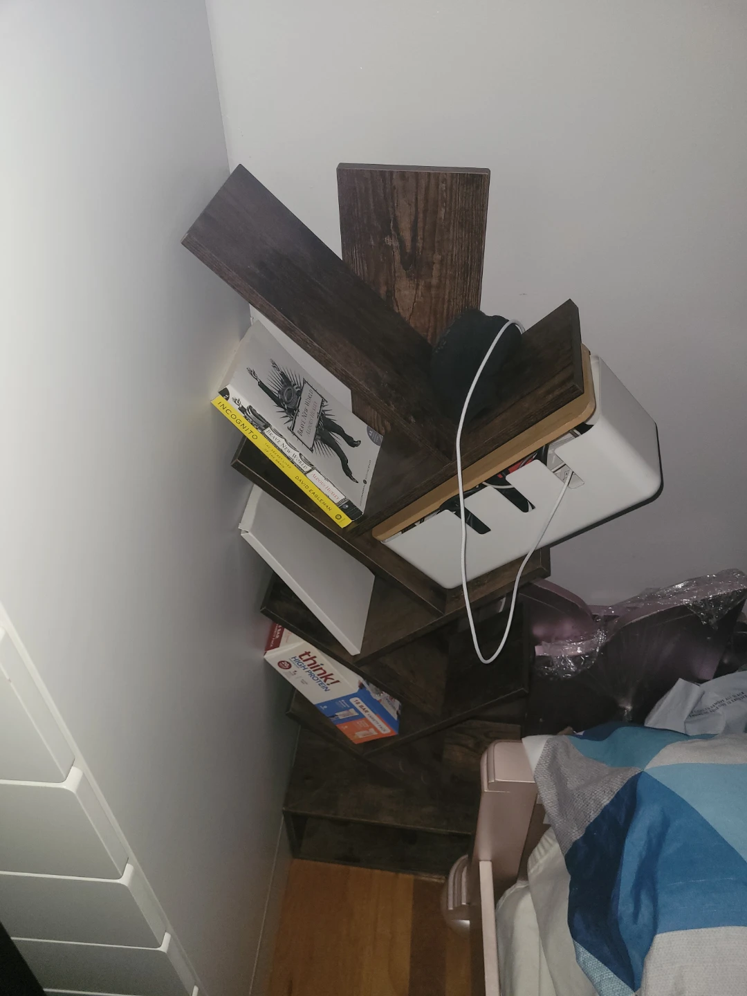Dark Wood Tree Bookshelf - photo 2
