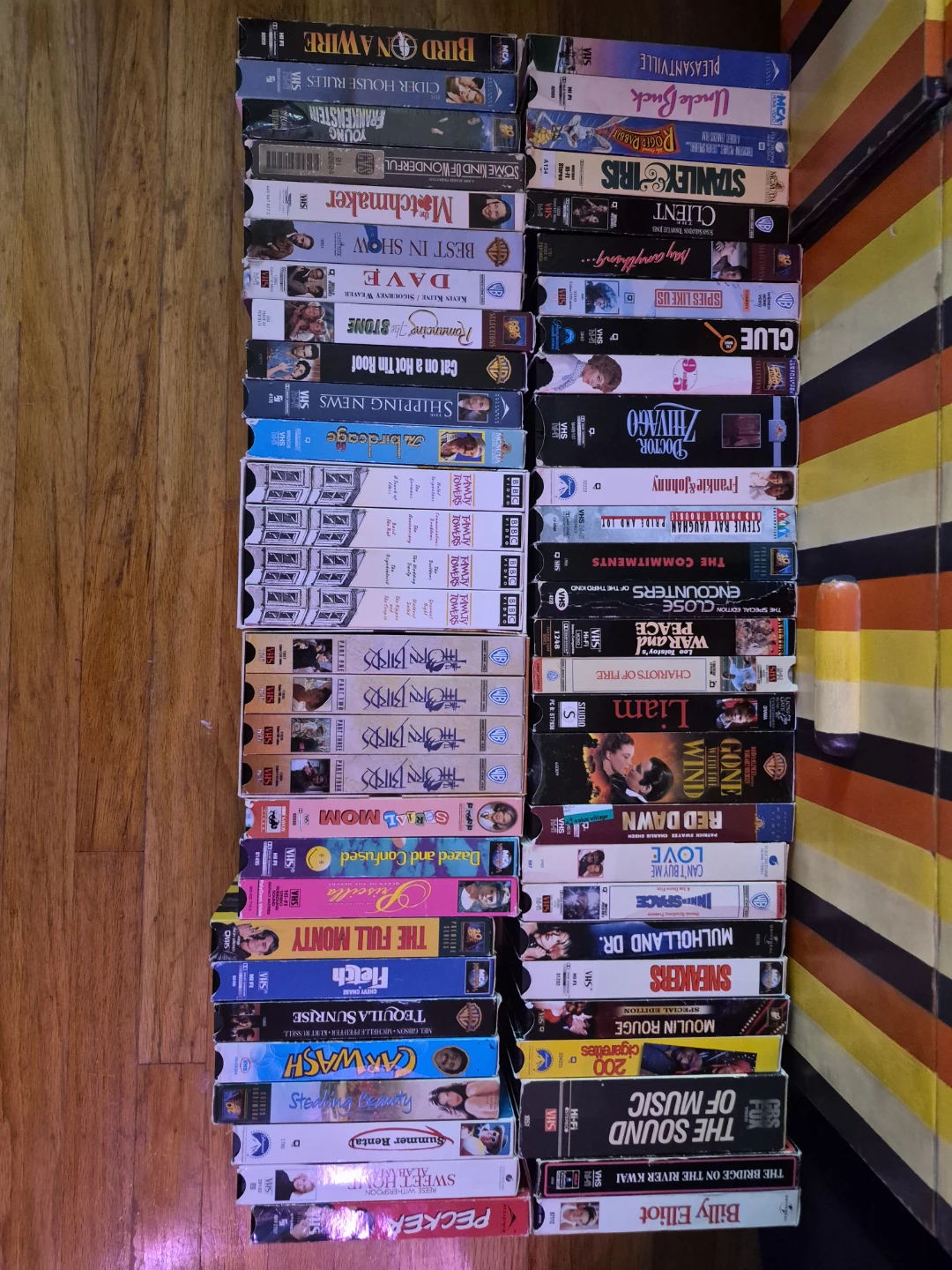 Large Collection of Classic VHS Movie Tapes $20 for all.