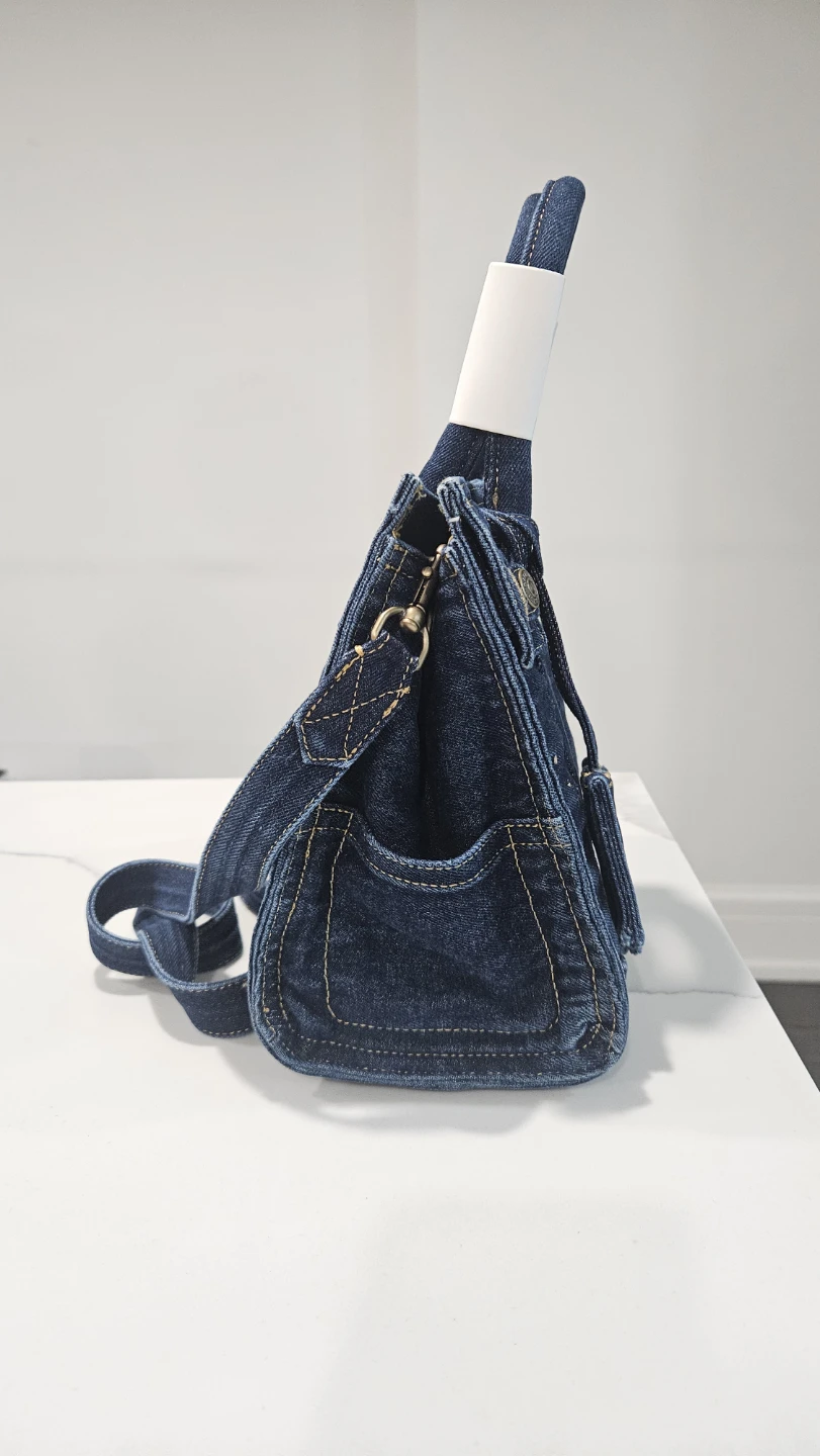 GAP (5) Five Pocket Denim Small Bag Dark Wash By Reed Krakoff - photo 4