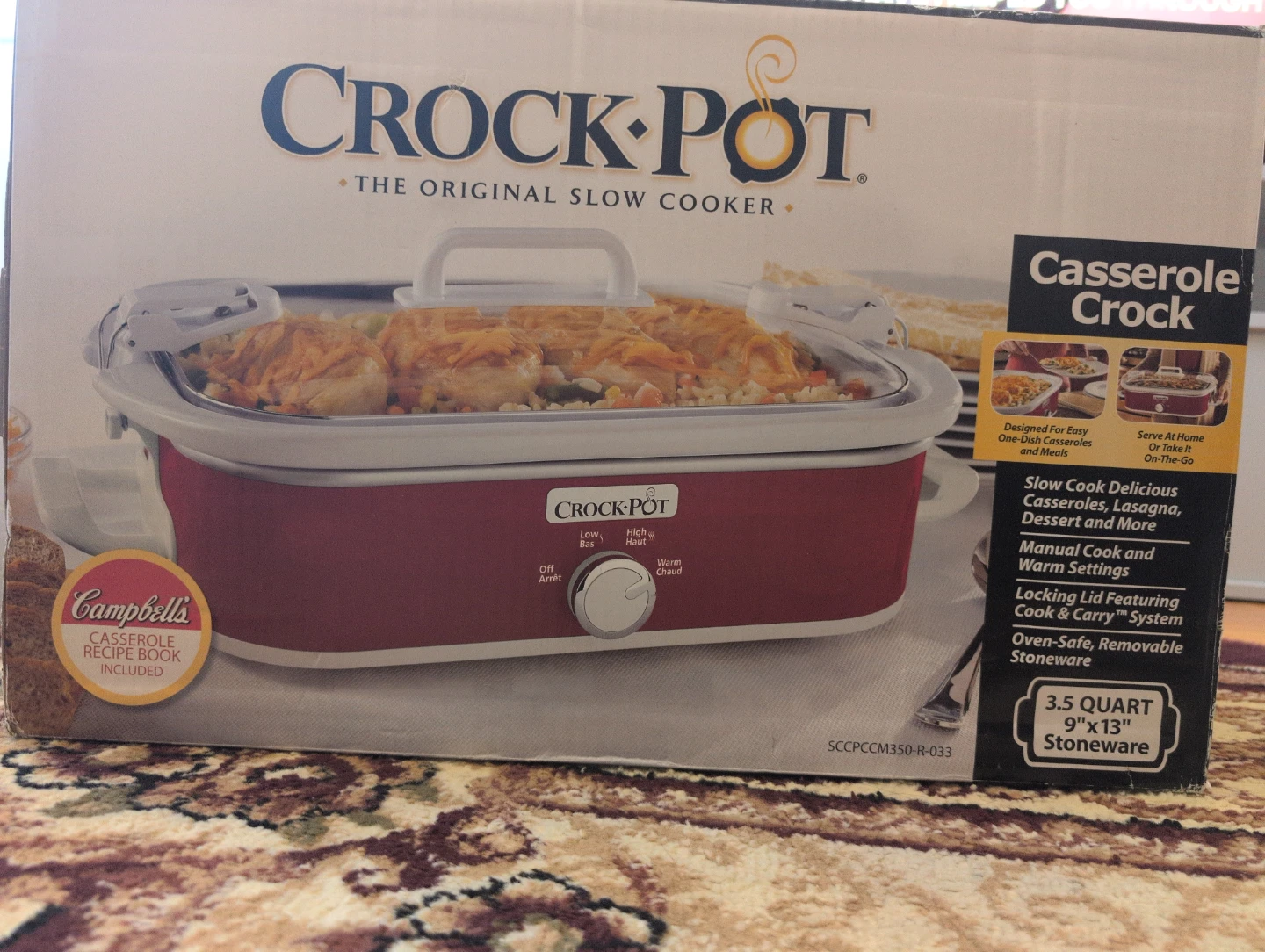 Crock-Pot Casserole Crock Slow Cooker 3.5 Quart