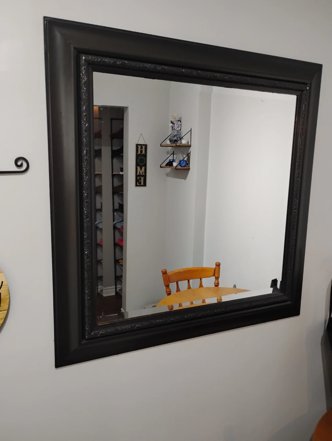 Large Black Wall Mirror - photo 2
