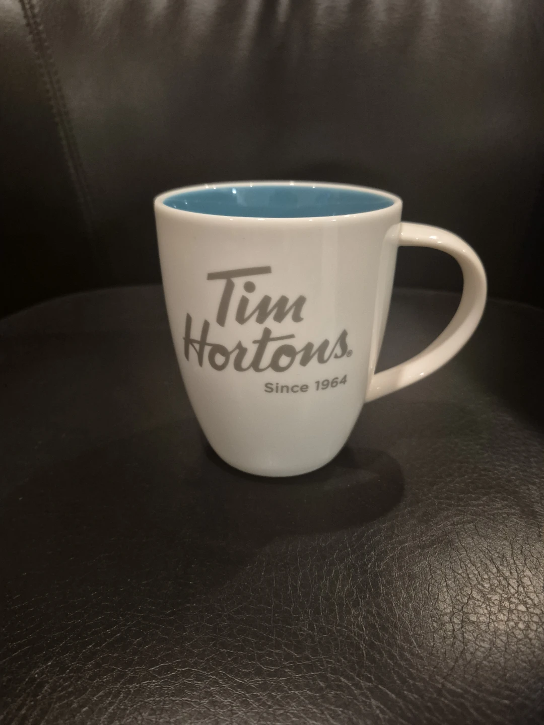 Tim Hortons White Mug with Blue Interior - photo 2