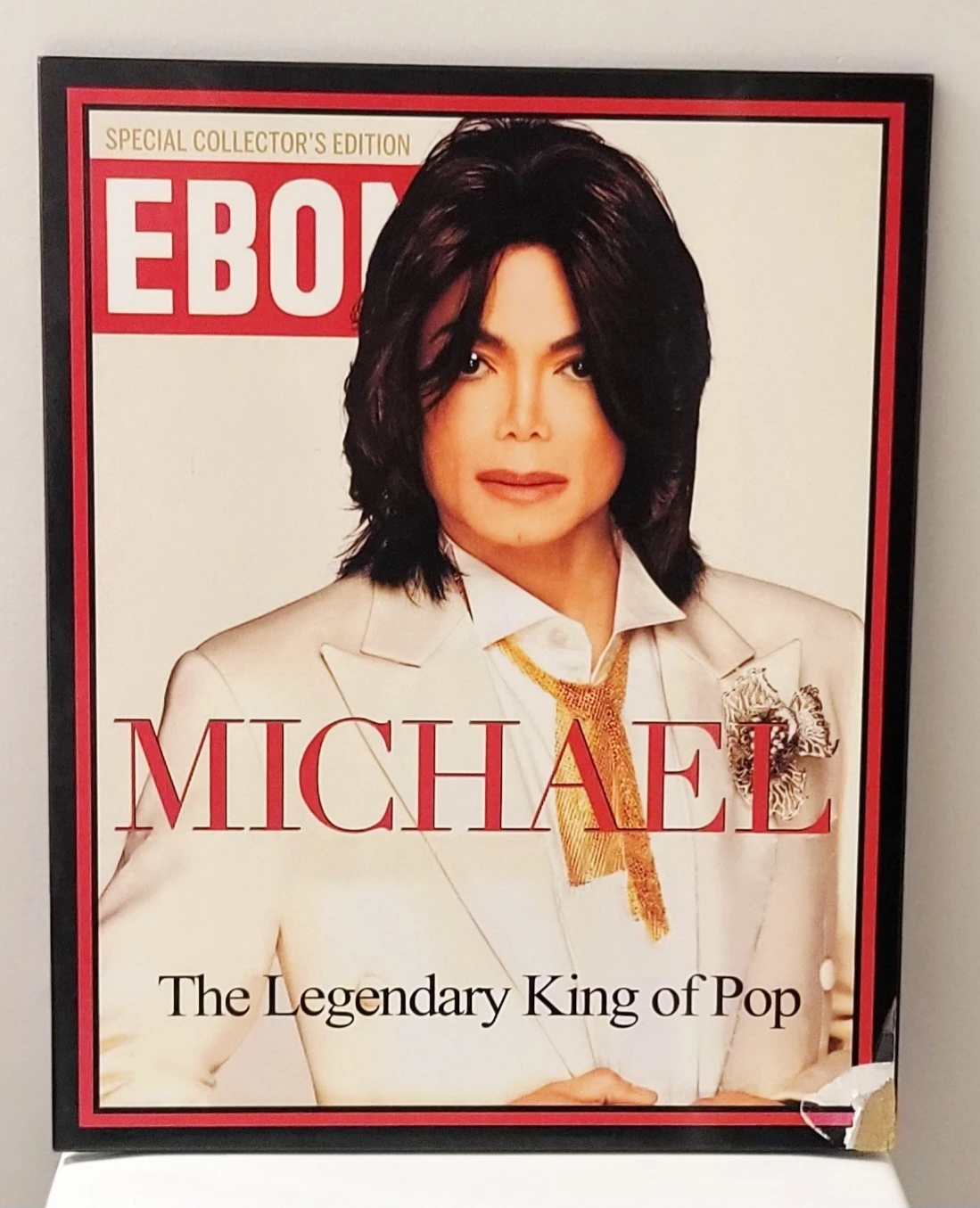 Michael Jackson Ebony Magazine Plaque.
