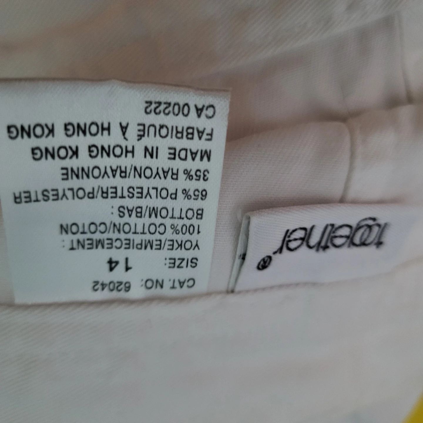together white button-down skirt size 14 - photo 3