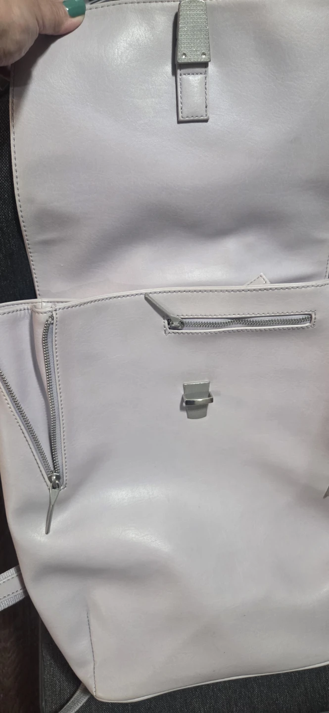 Matt & Nat light grey, lavender tinge, used backpack - photo 3