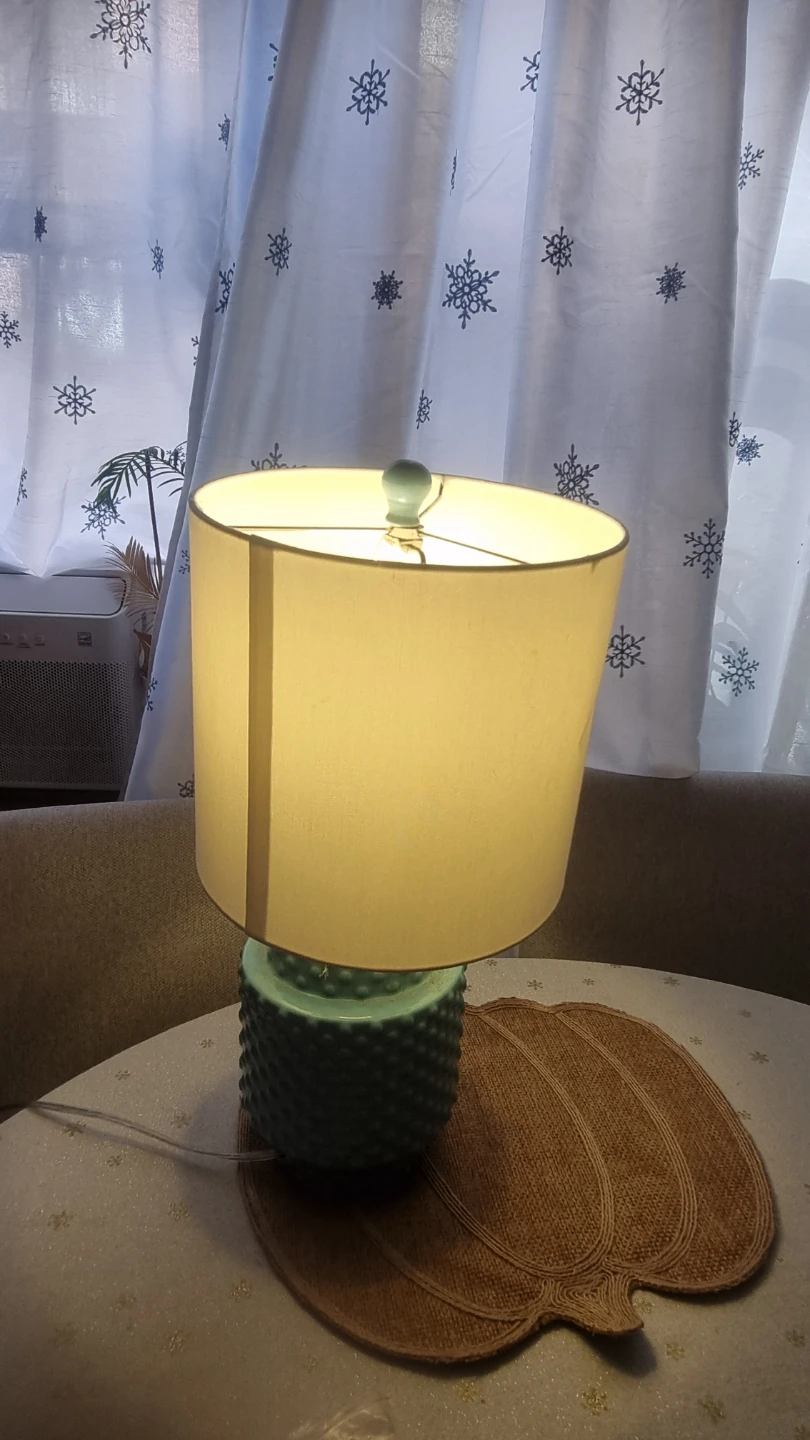 Turquoise Blue Ceramic Table Lamp