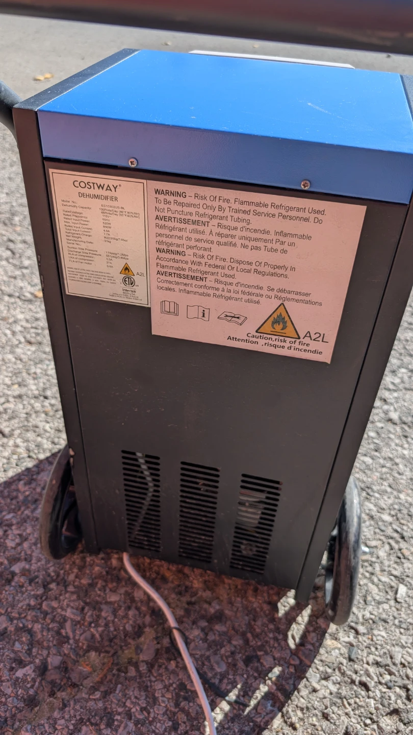 Costway Dehumidifier Blue/Black - photo 4