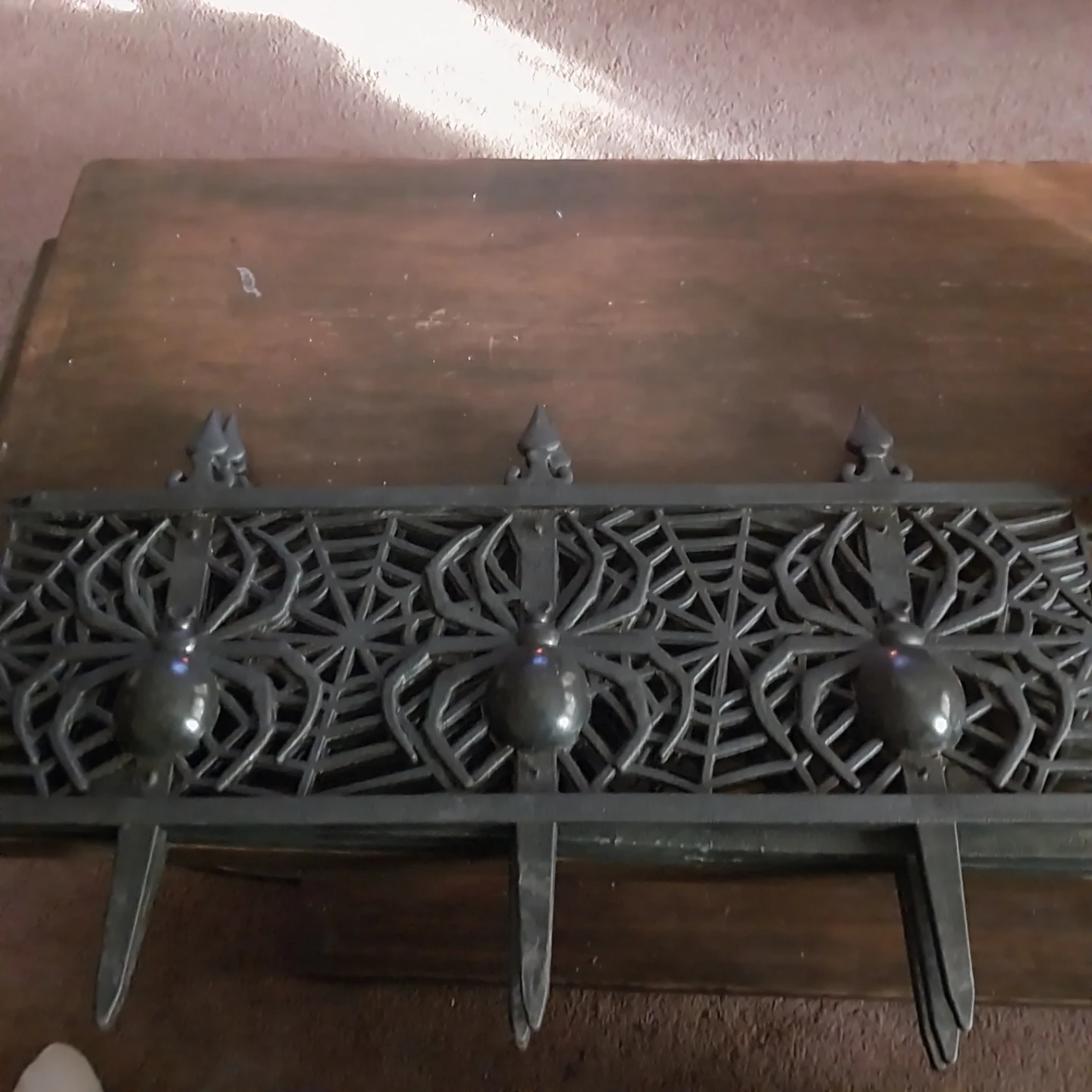 (3) Halloween Decorative Spiderweb Fence Panel