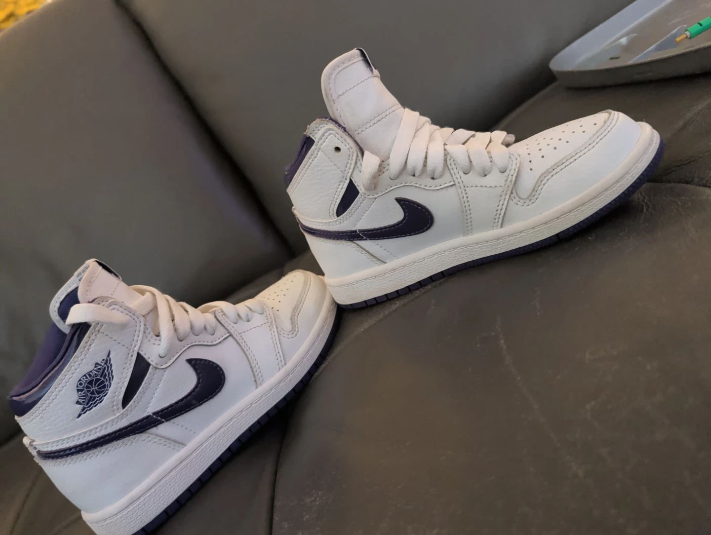 Nike Air Jordan 1 Retro High White Navy - photo 2