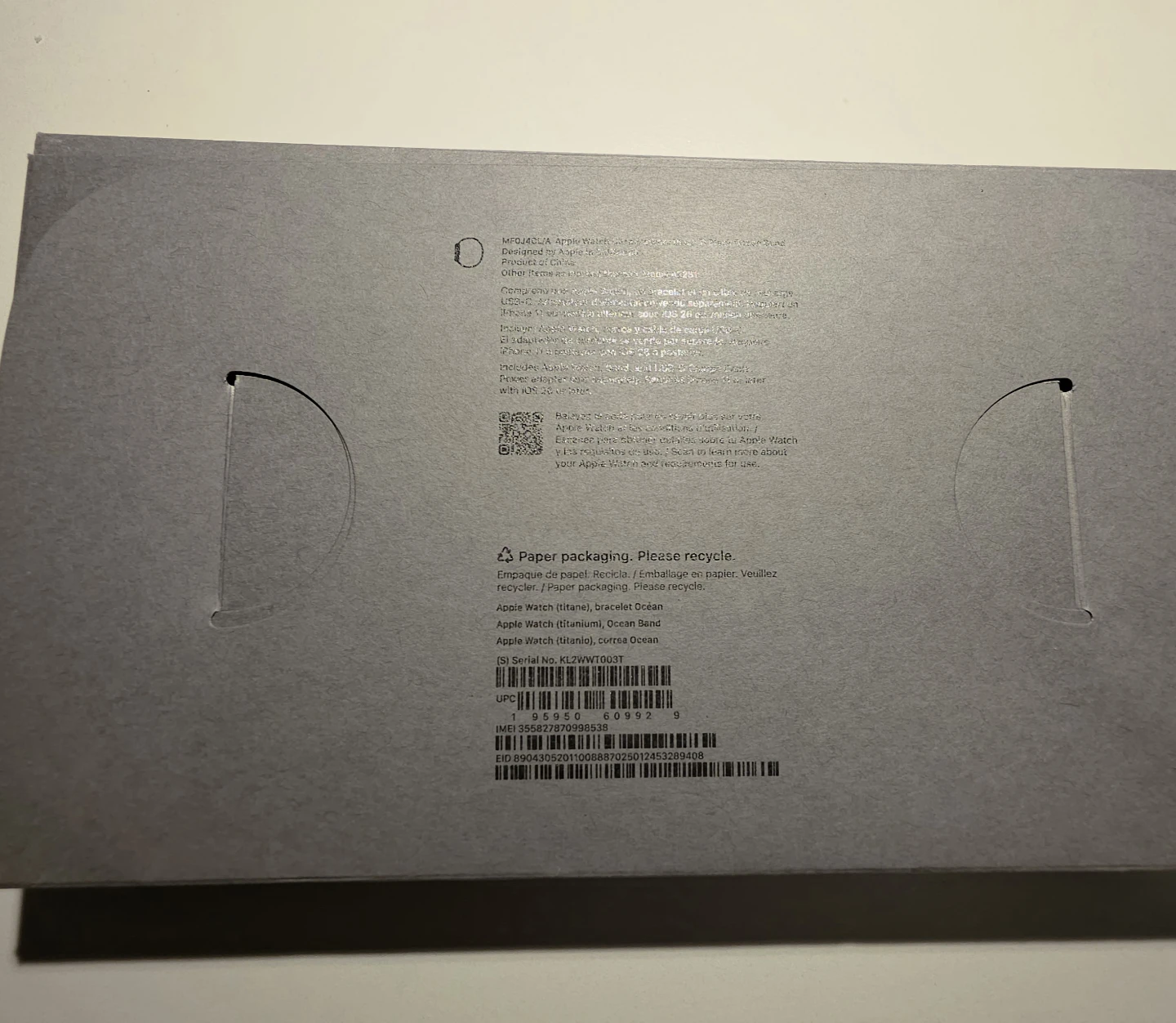 New Apple Watch Ultra 3 49mm Black  Ti with  Black Ocean Band - photo 3