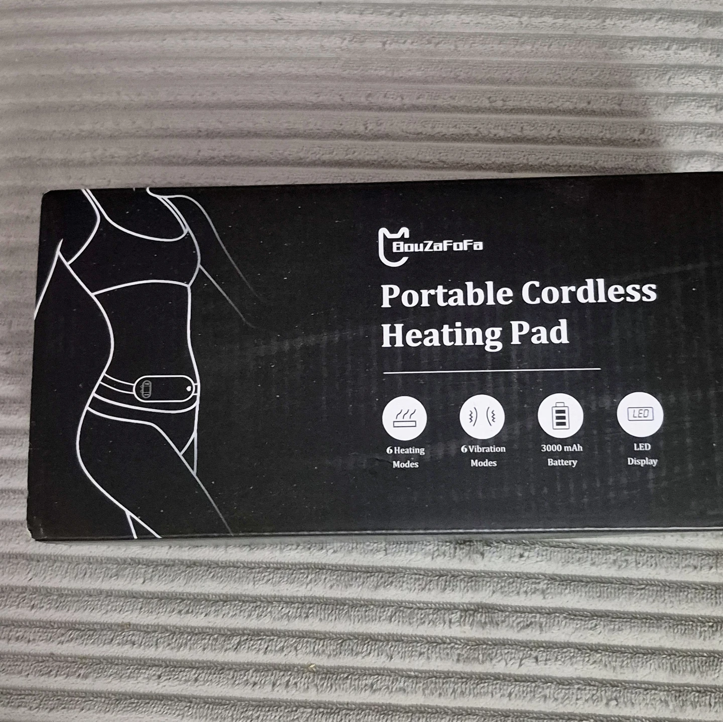 BNIB)Portable Cordless Heating Pad