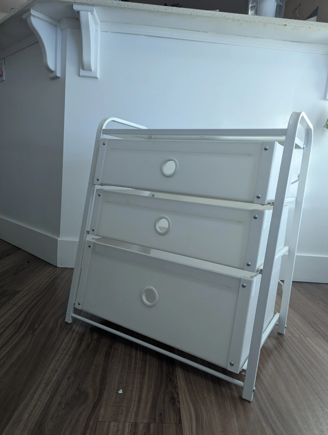 (IKEA Lote) White 3-Drawer Storage Cart