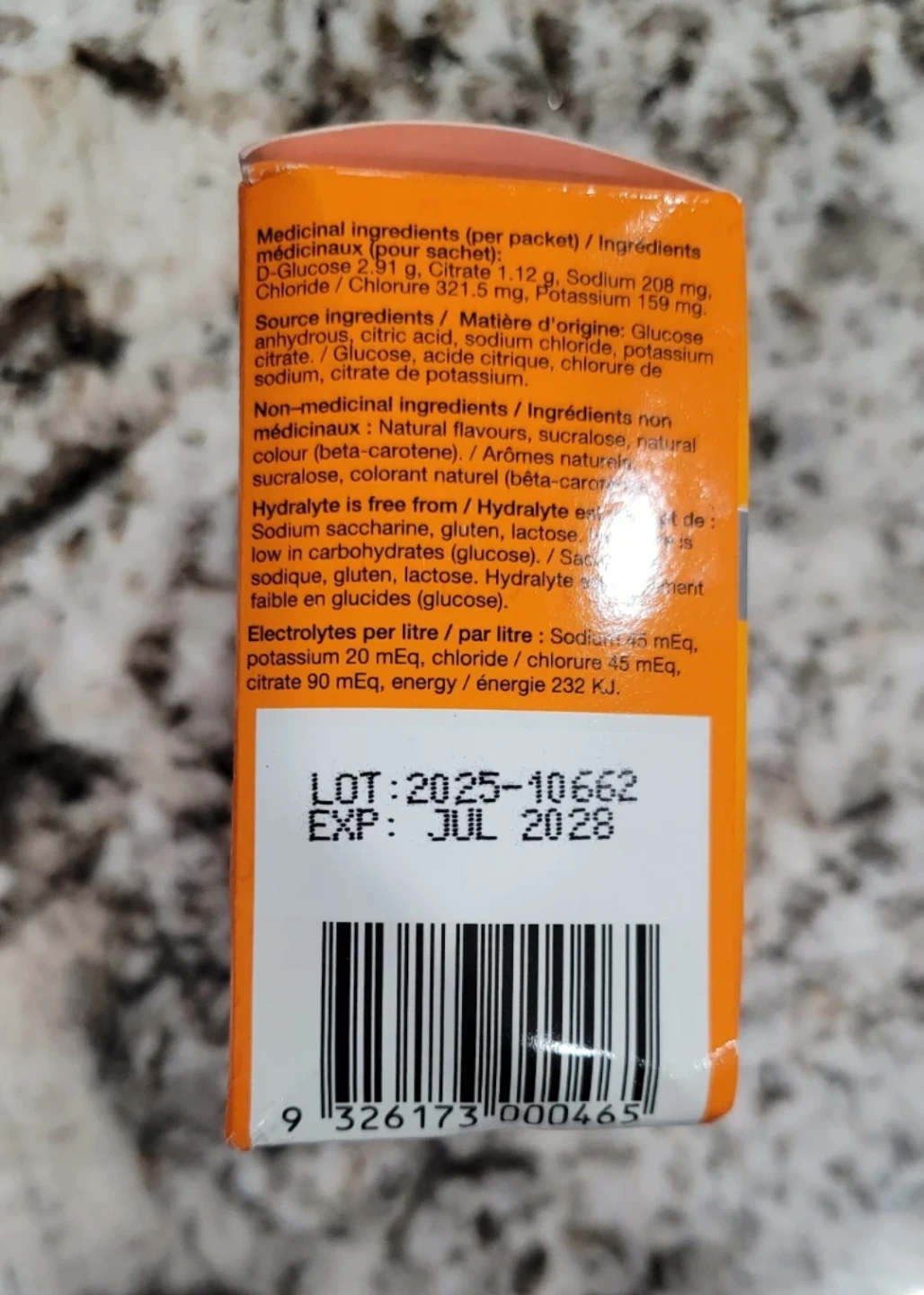 [2-Pack] Brand New Hydralyte Orange Electrolyte Powder - photo 2