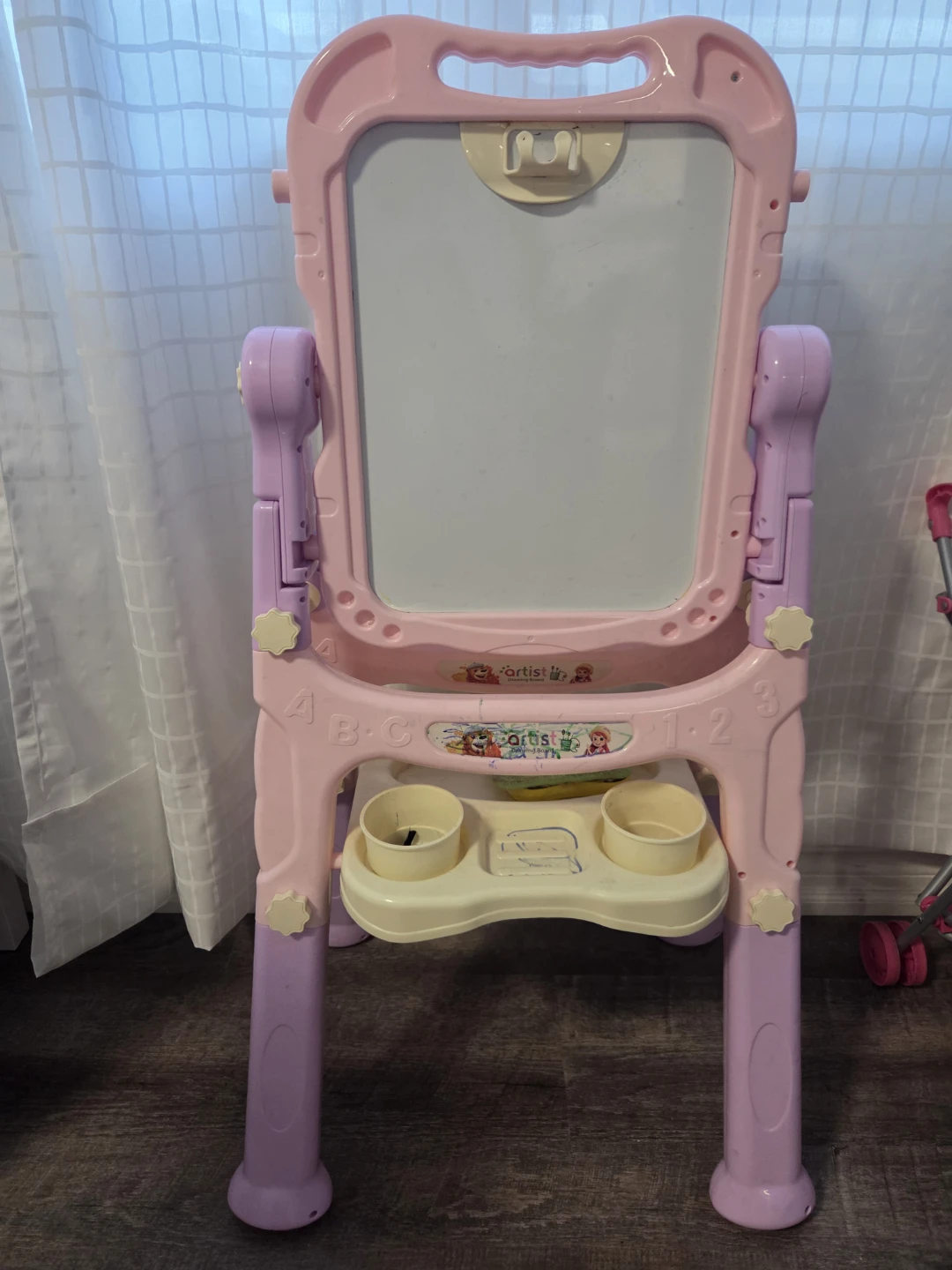 Easel White Board & Chalkboard Double Side Adjustable Standing - photo 2
