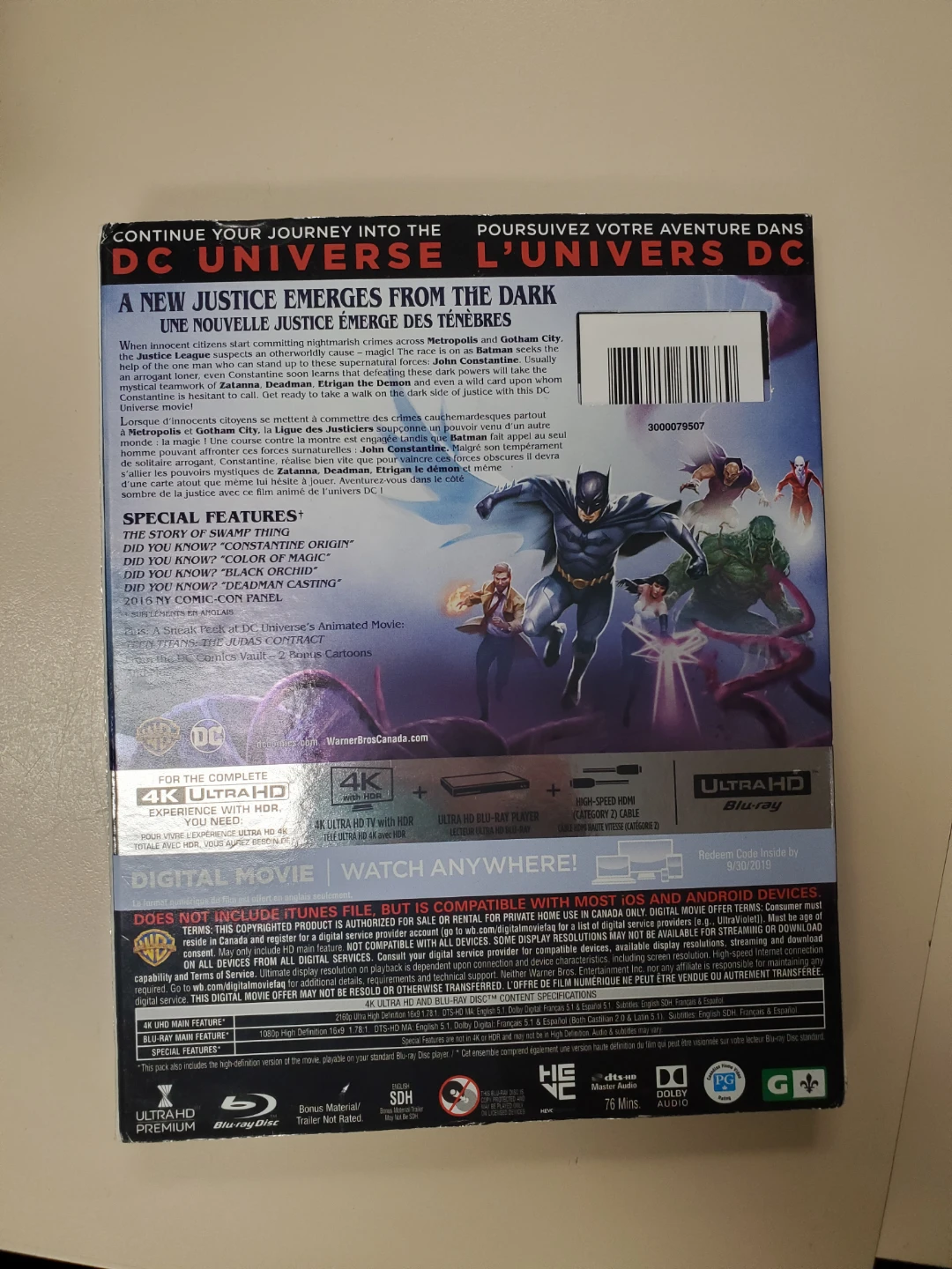 Justice League Dark 4K Ultra HD Blu-ray - photo 2