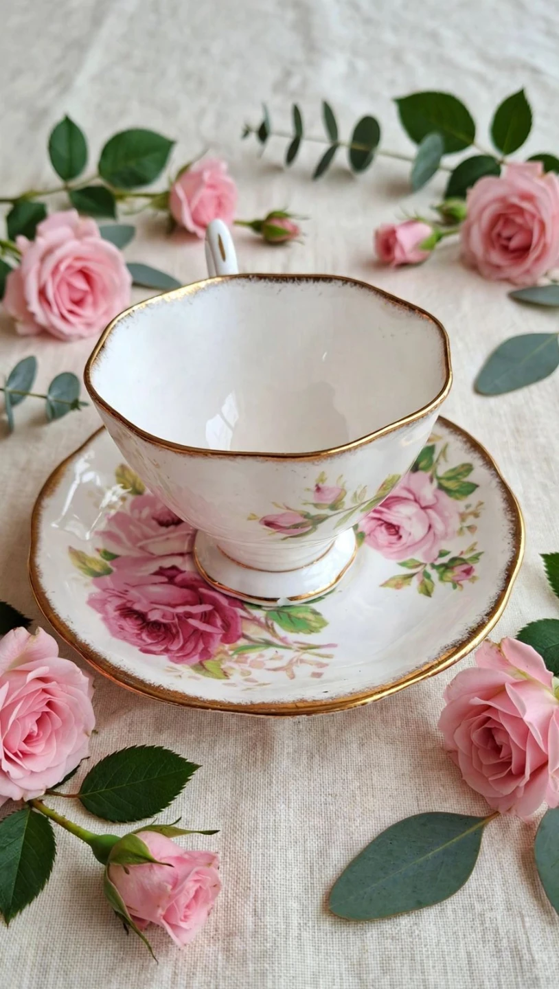Royal Albert American Beauty Teacup and Saucer - photo 4