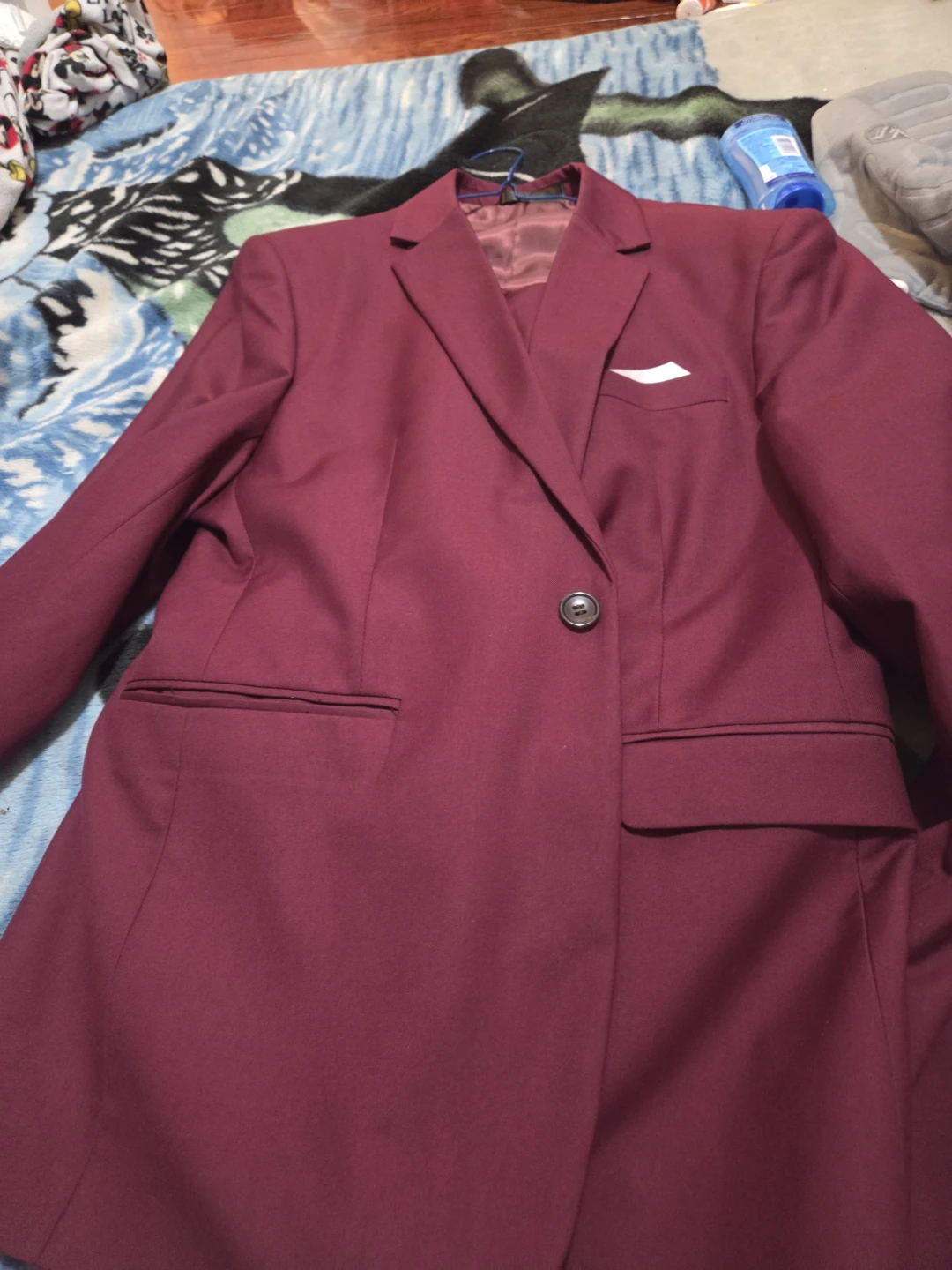 Men's Burgundy / Wine Red Suit - Size 2XL (Fits Smaller) - photo 3