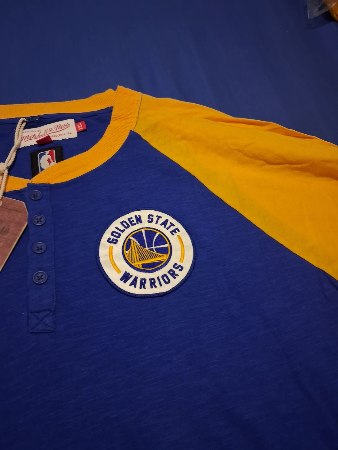 Mitchell & Ness Golden State Warriors Henley, 2XL - photo 3