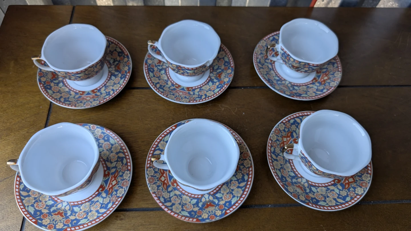 Vintage Floral Tea Cup and Saucer Set - photo 2