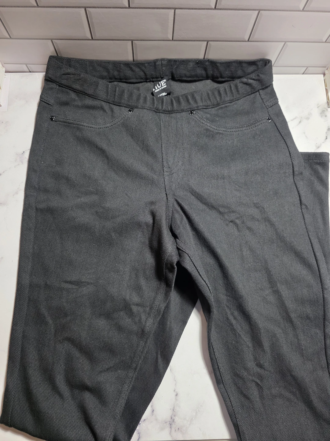Hue Black Denim Leggings Size Small - photo 2