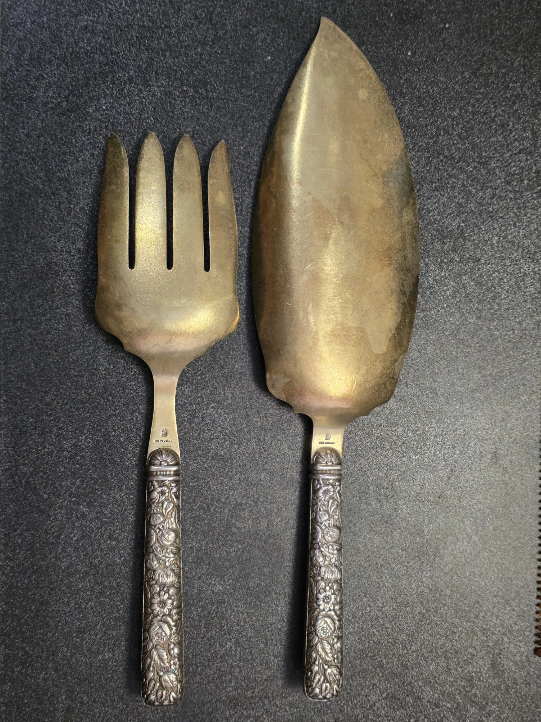 Vintage Sterling Silver Fish Serving Set - photo 4