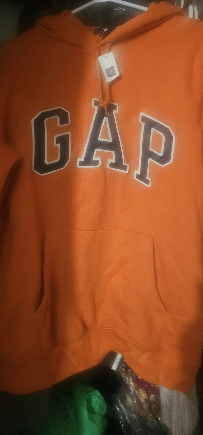 New Gap Orange Logo Hoodie