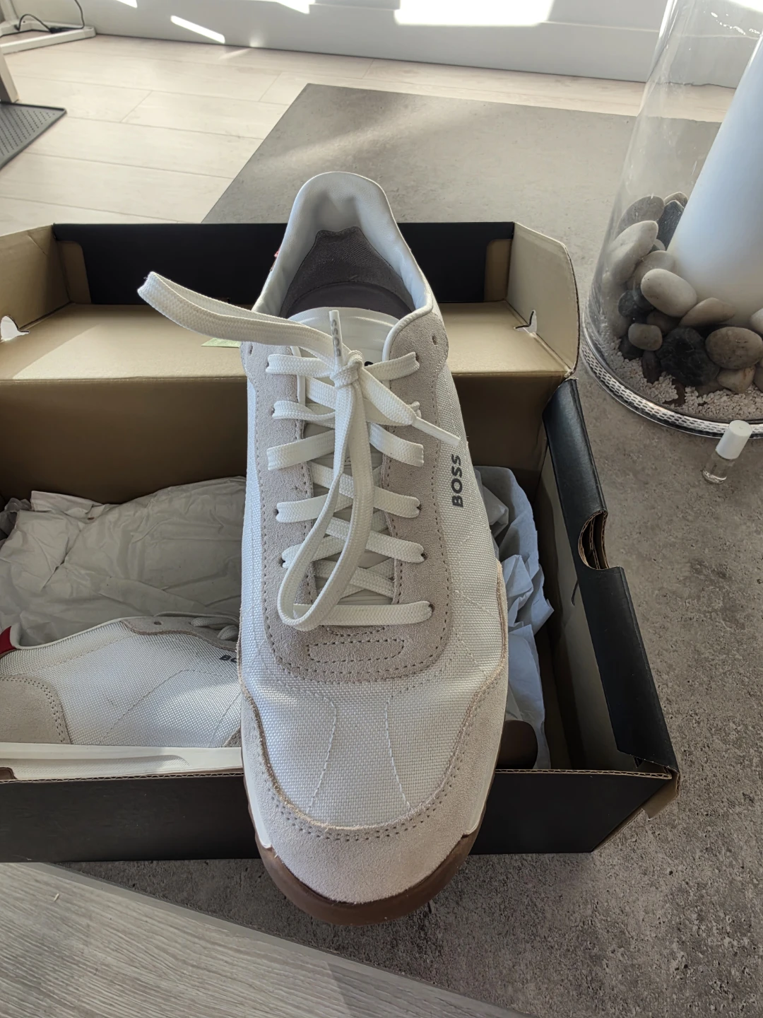 BOSS White and Beige Sneakers - photo 2