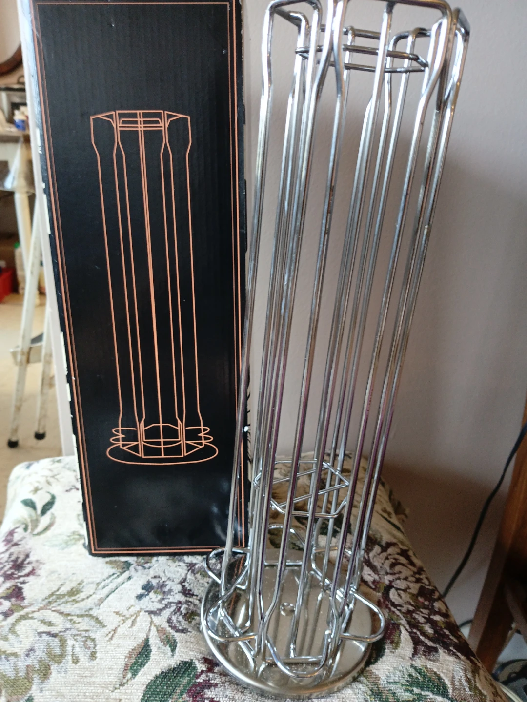 Chrome Coffee Capsule Rotation Stand - photo 4