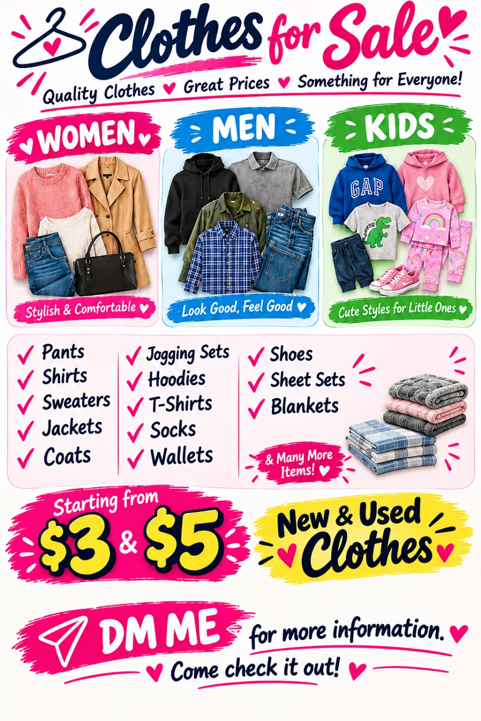 Liquidation clothes