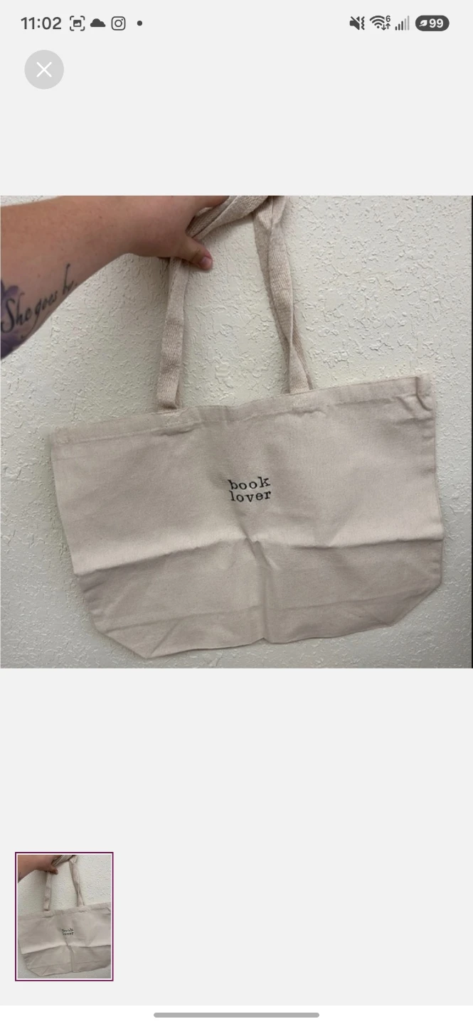 Book Lover Canvas Tote Bag