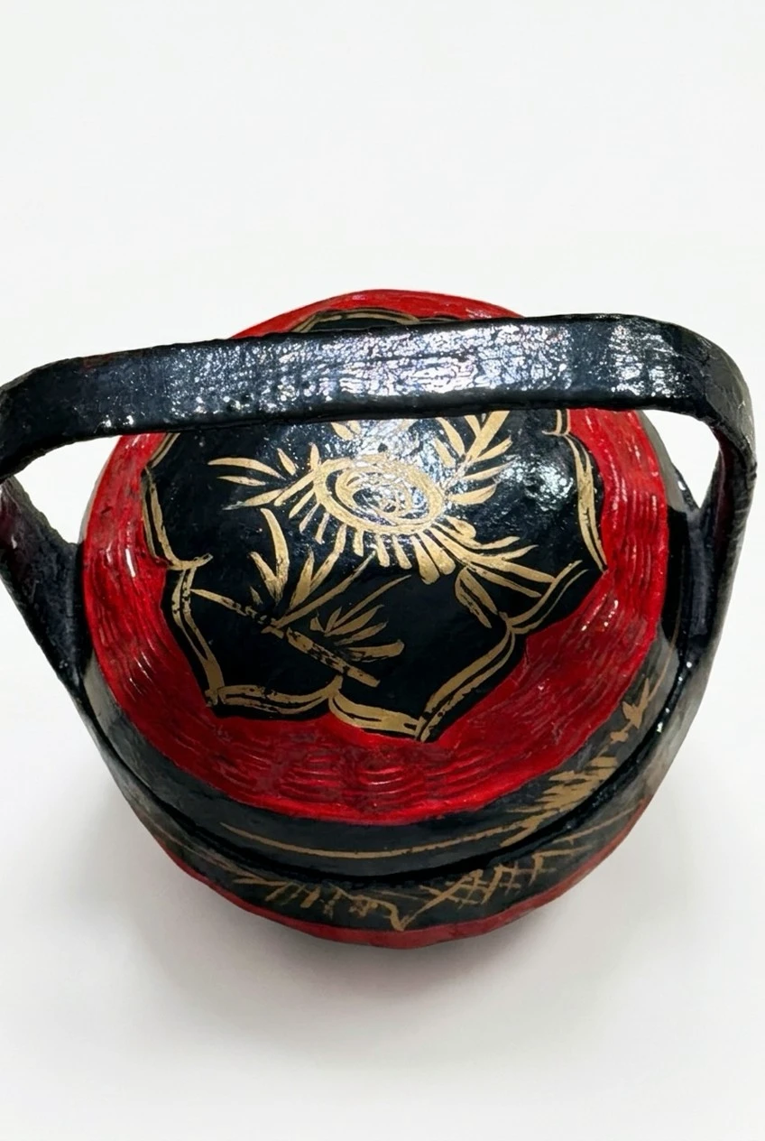 Vintage Chinese Peranakan Wedding Basket - photo 3