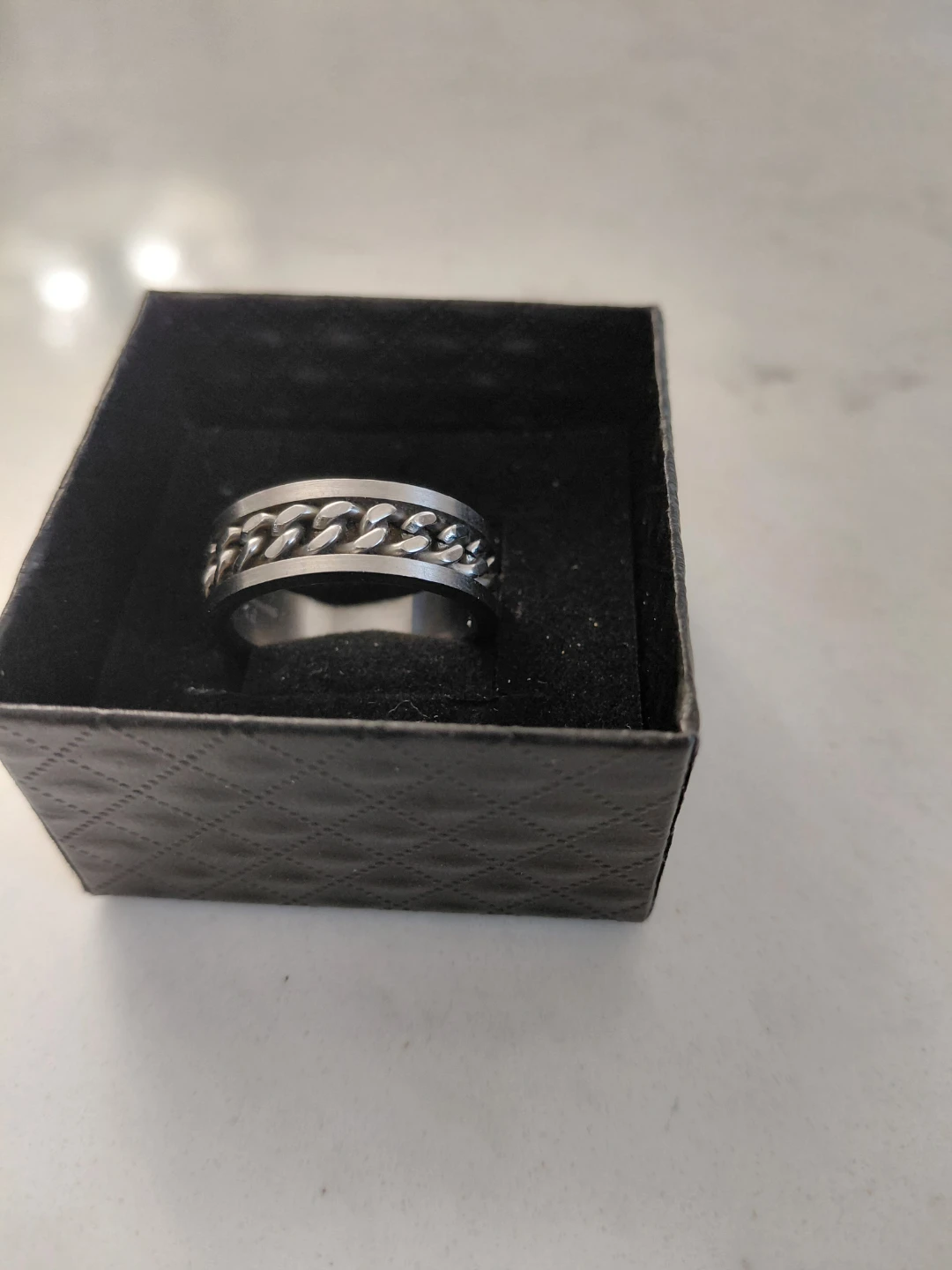 Stainless Steel Chain Spinner Ring