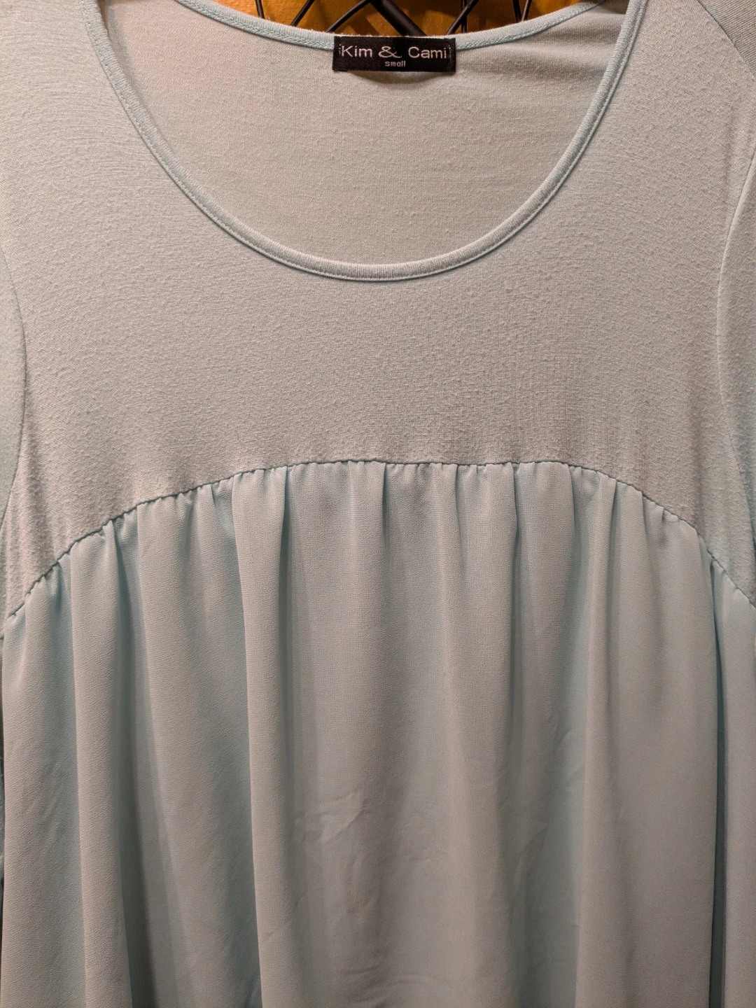 Kim & Cami Light Blue Flowy Top - photo 2