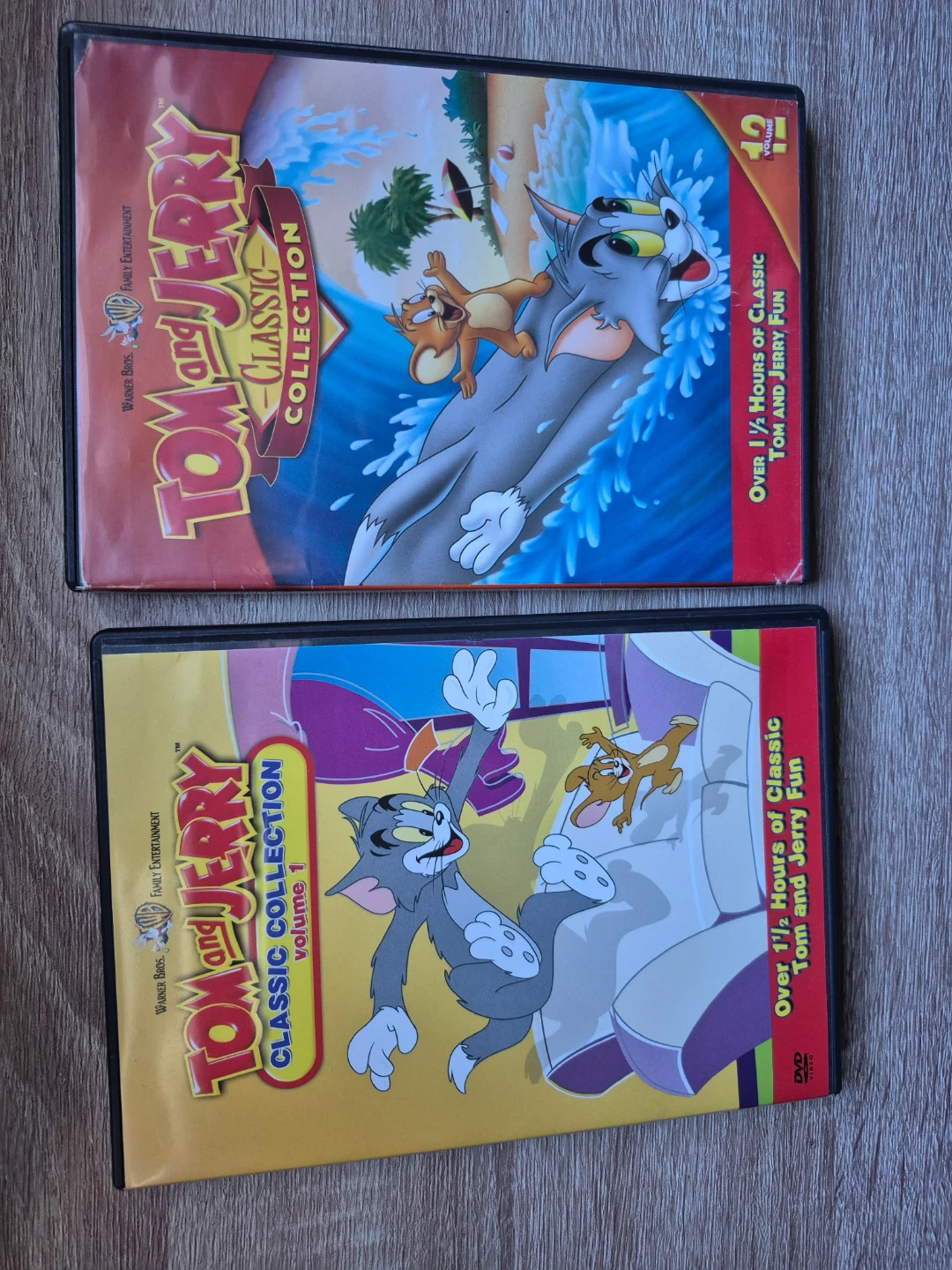 Tom and Jerry Classic Collection DVDs - Volumes 1 & 12