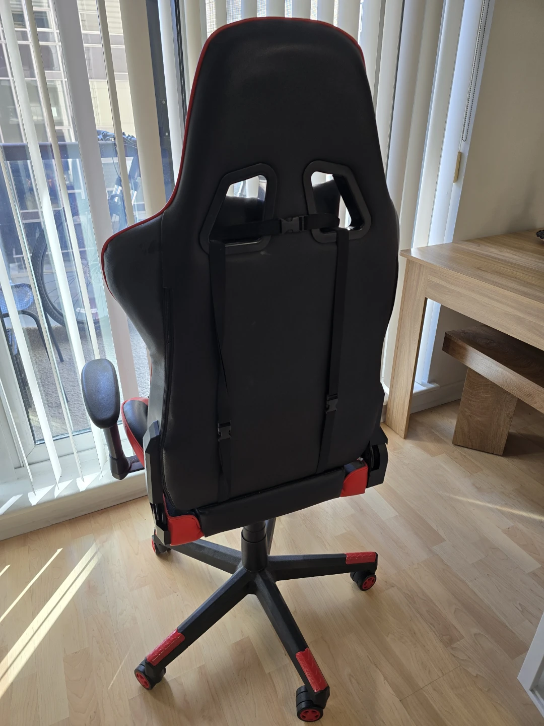 Black and red ergonomic gaming chair - photo 4