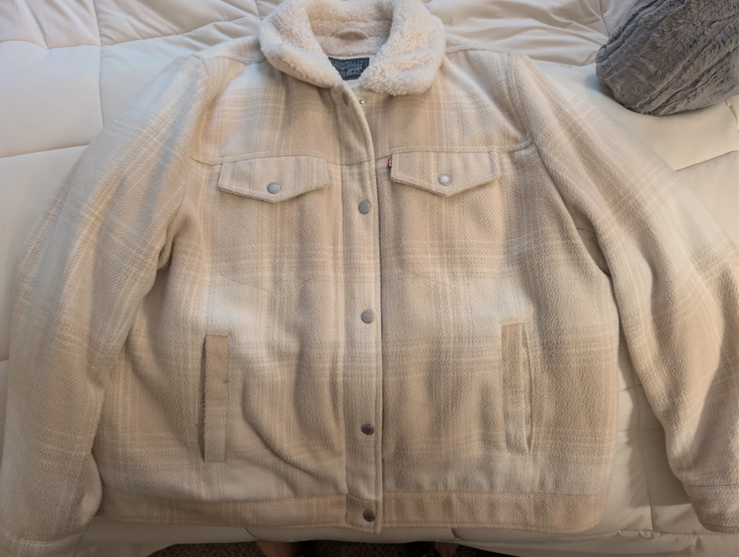 Levi's Sherpa-Lined Plaid Jacket