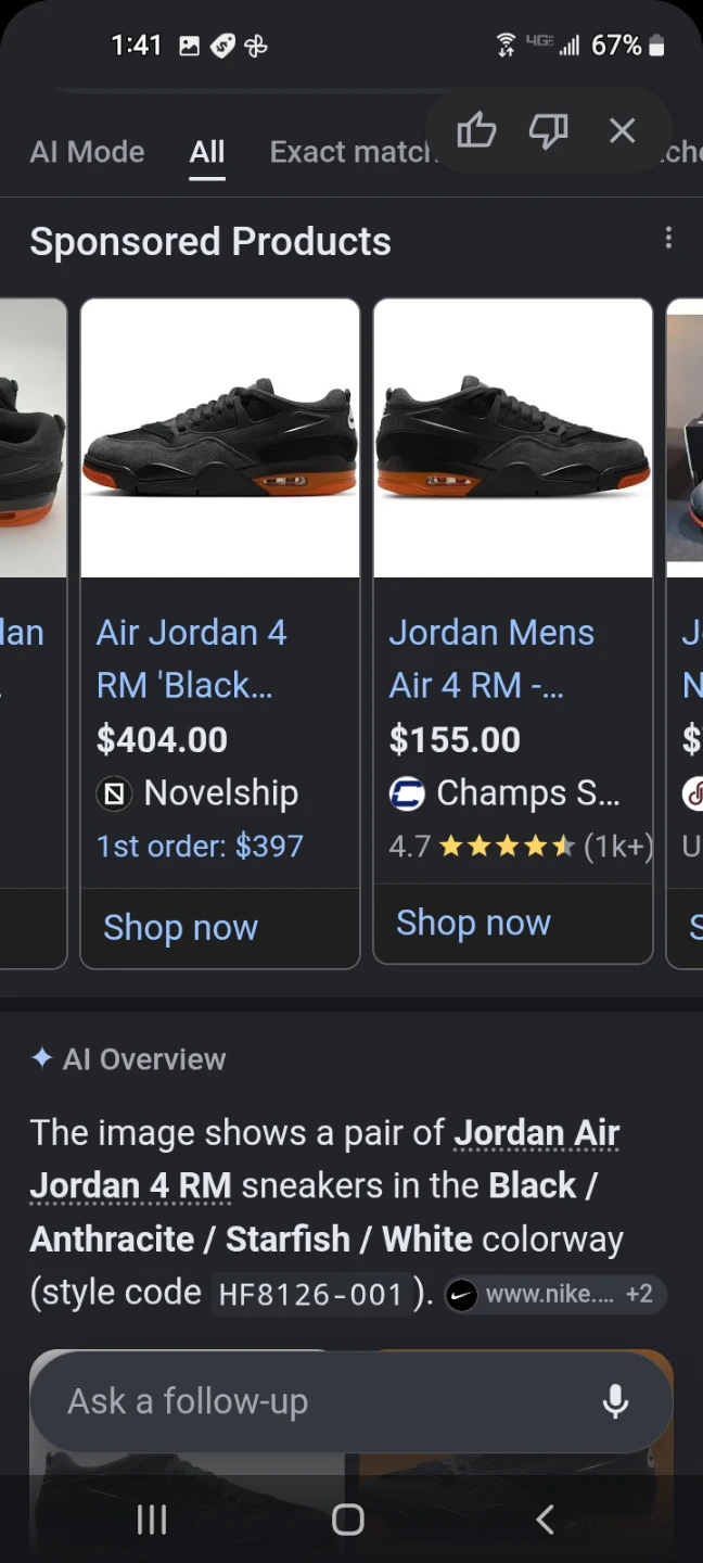 Nike Air Jordan 4RM  Size 10.5M - photo 3