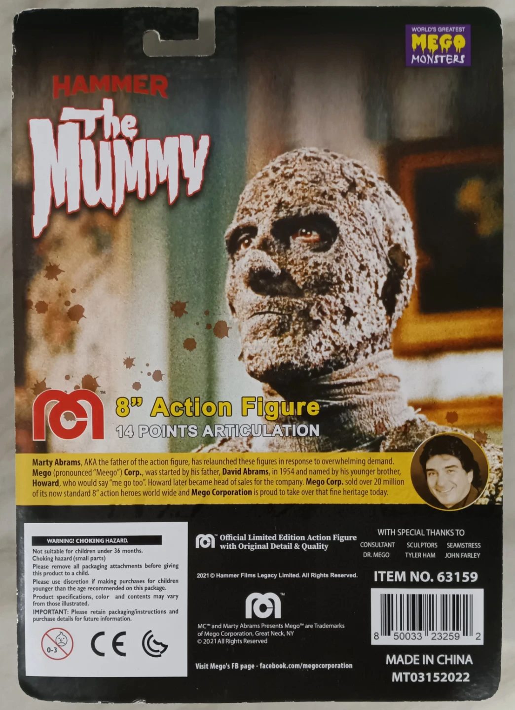 The Mummy: Hammer Horror Action Figurer (Brand New) - photo 2