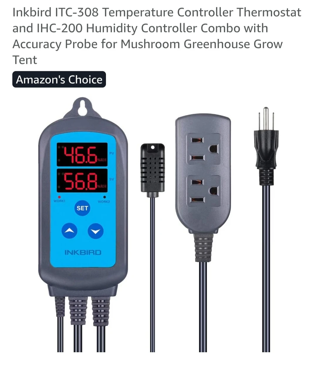 Inkbird ITC-308 and IHC-200 Controller Combo